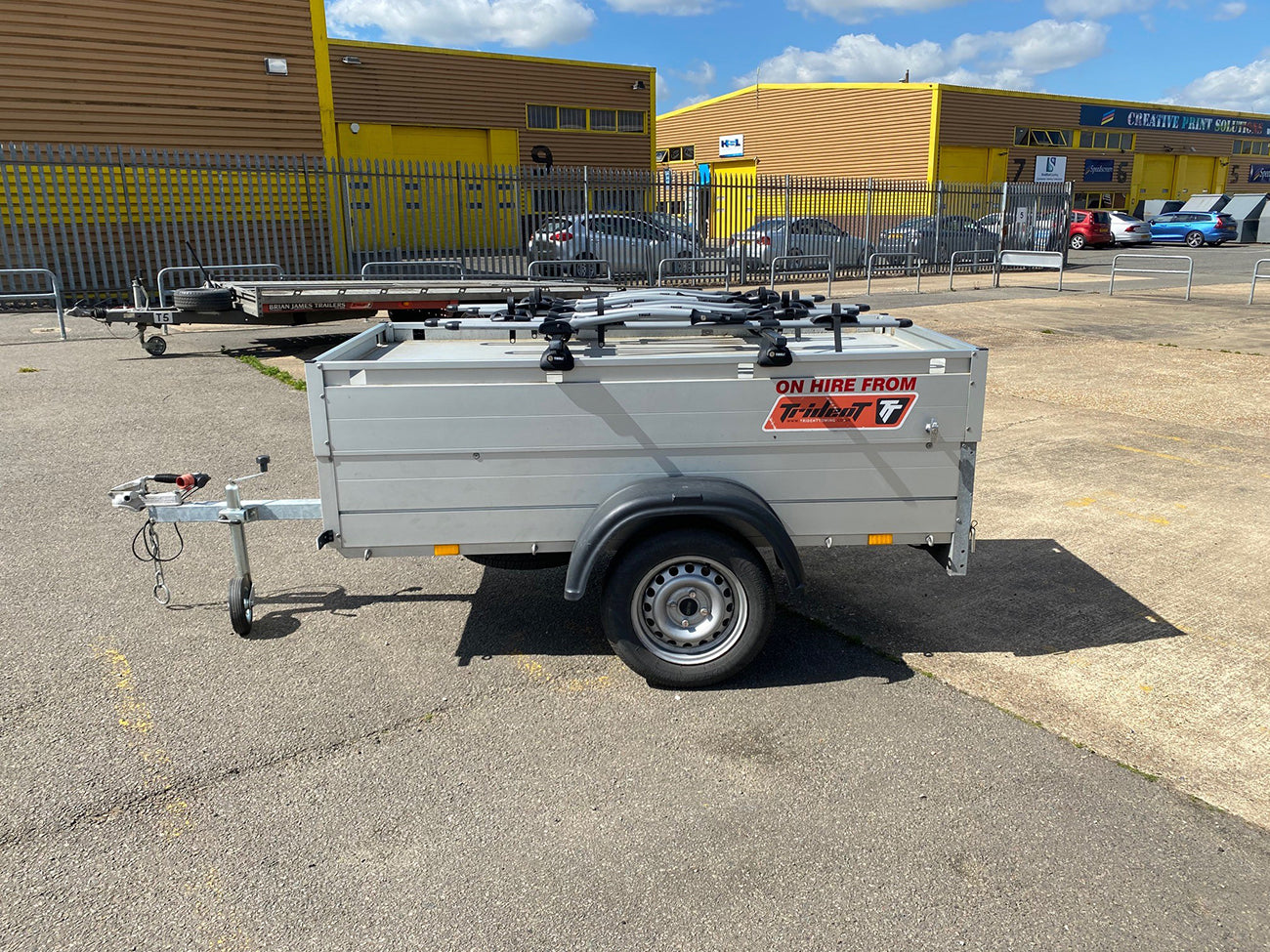 Camping trailer with bike rack store for sale